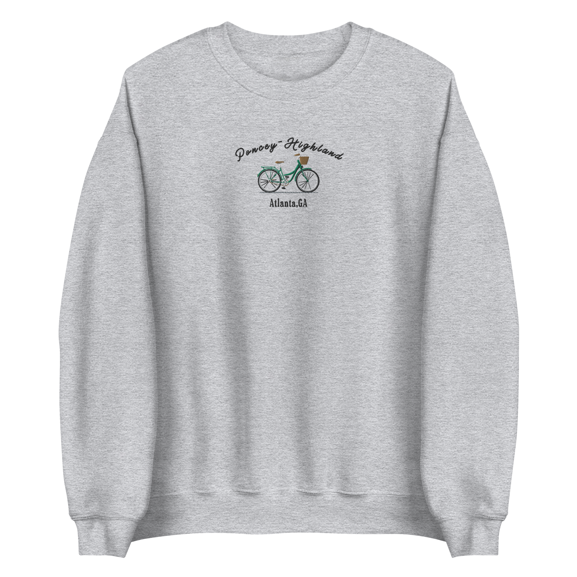 The "Poncey-Highland Heritage Sweater," embodies the unique charm of this iconic Atlanta neighborhood. This vintage-inspired, embroidered sweater blends comfort with style, celebrating the area&