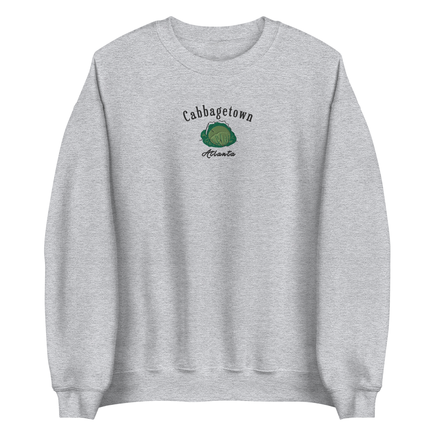 The &quot;Cabbagetown Classic Sweater&quot; - a vintage-inspired, embroidered piece celebrating the historic charm of Atlanta&