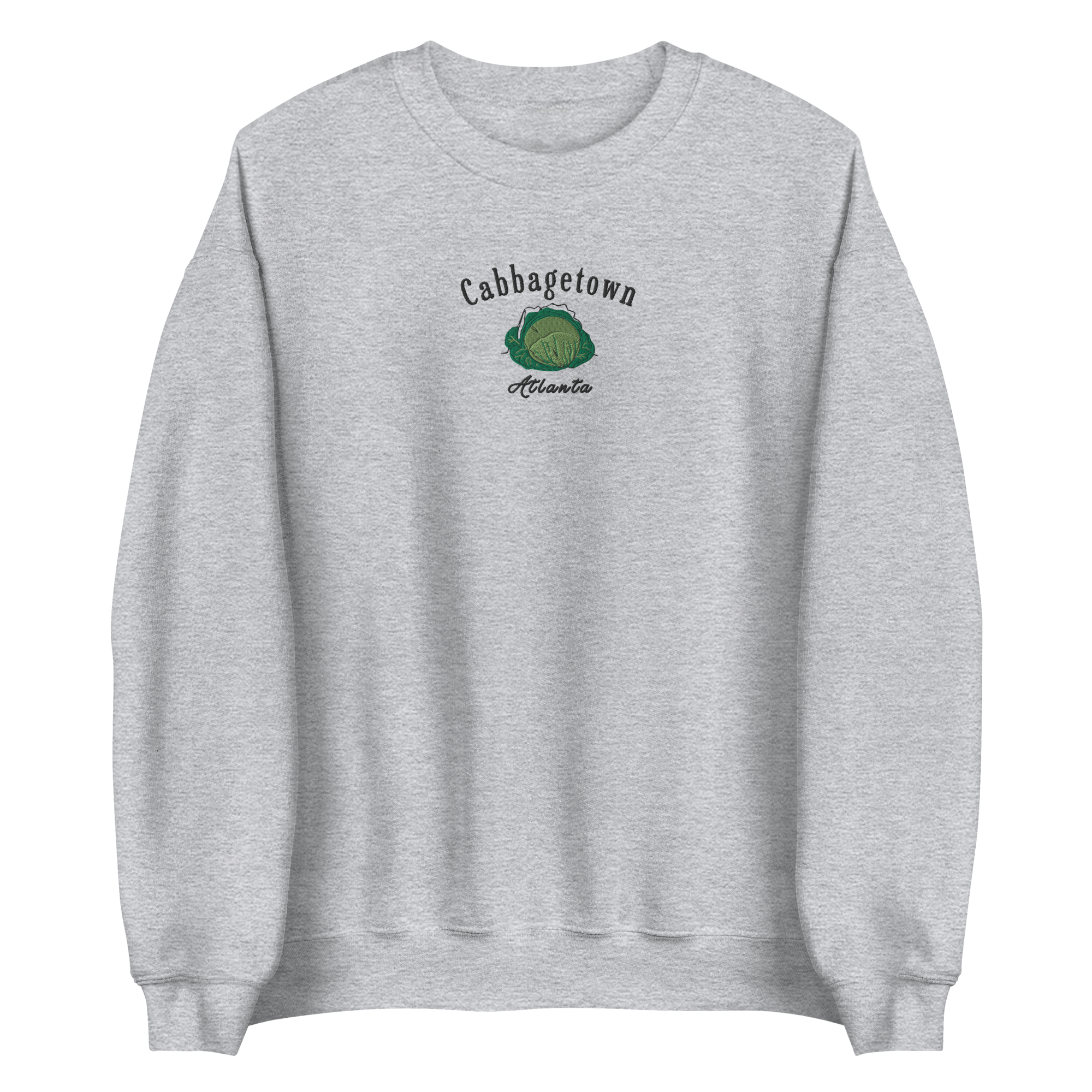 The &quot;Cabbagetown Classic Sweater&quot; - a vintage-inspired, embroidered piece celebrating the historic charm of Atlanta&