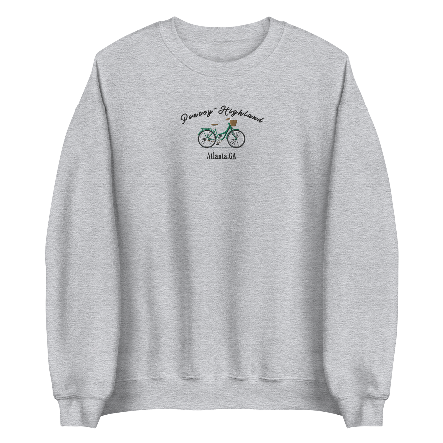 The &quot;Poncey-Highland Heritage Sweater,&quot; embodies the unique charm of this iconic Atlanta neighborhood. This vintage-inspired, embroidered sweater blends comfort with style, celebrating the area&