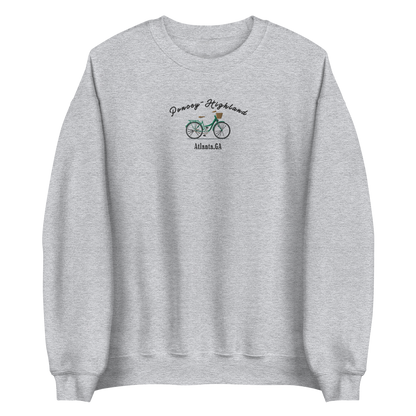 The &quot;Poncey-Highland Heritage Sweater,&quot; embodies the unique charm of this iconic Atlanta neighborhood. This vintage-inspired, embroidered sweater blends comfort with style, celebrating the area&